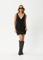 Grace Cupro Mini Dress - Black