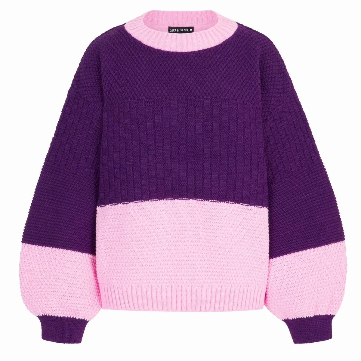 Taz Colourblock Balloon Sleeve Sweater