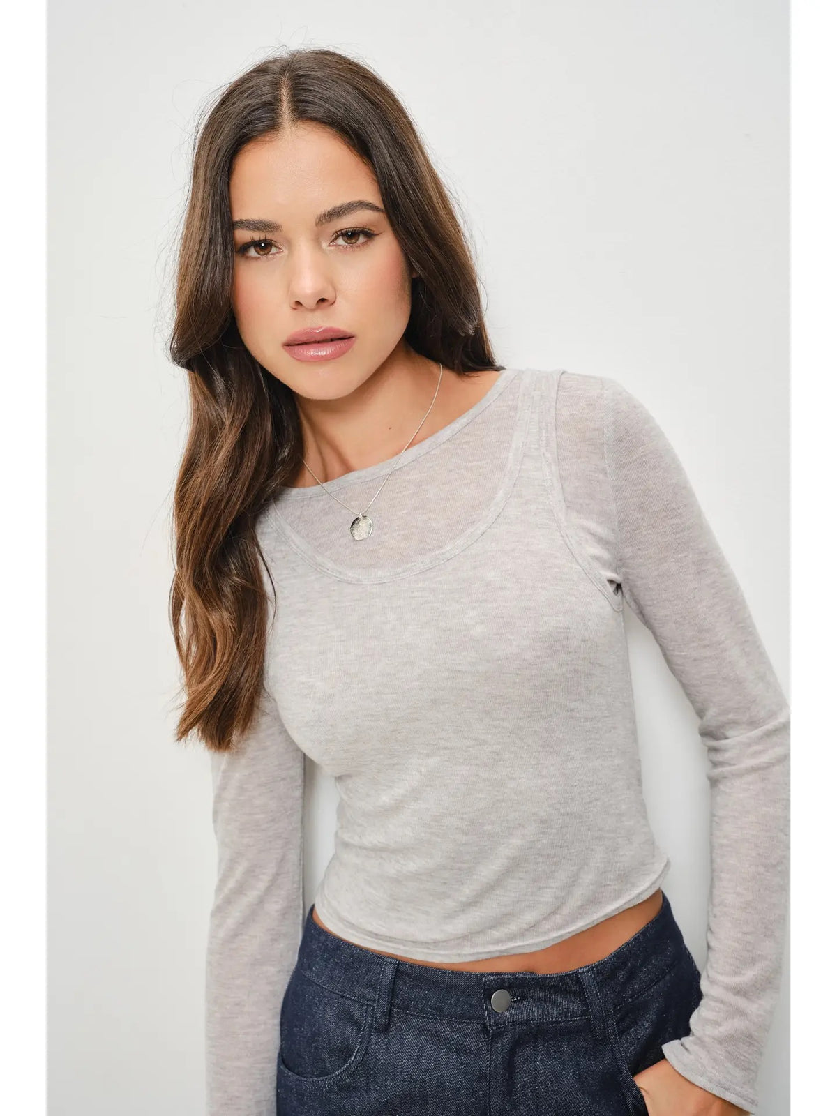 Maddy Sheer Double Layer Tee