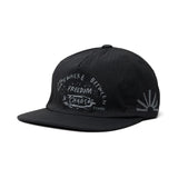 Mathis 5 Panel Strapback Hat - Chaos Black