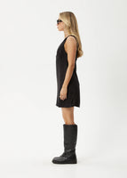 Grace Cupro Mini Dress - Black