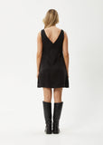Grace Cupro Mini Dress - Black