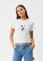Valentine Recycled Baby Tee - White