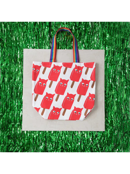 Allover Catsicle Tote Bag