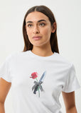 Valentine Recycled Baby Tee - White