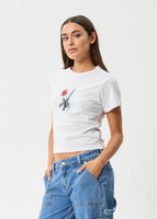 Valentine Recycled Baby Tee - White