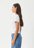 Valentine Recycled Baby Tee - White
