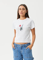 Valentine Recycled Baby Tee - White