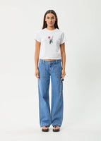 Valentine Recycled Baby Tee - White