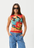 Apocalypso Recycled Sheer Tank - Multi