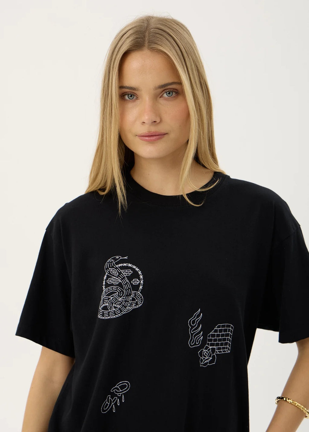 Unbound Recycled Oversized Tee - Black