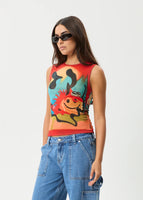 Apocalypso Recycled Sheer Tank - Multi