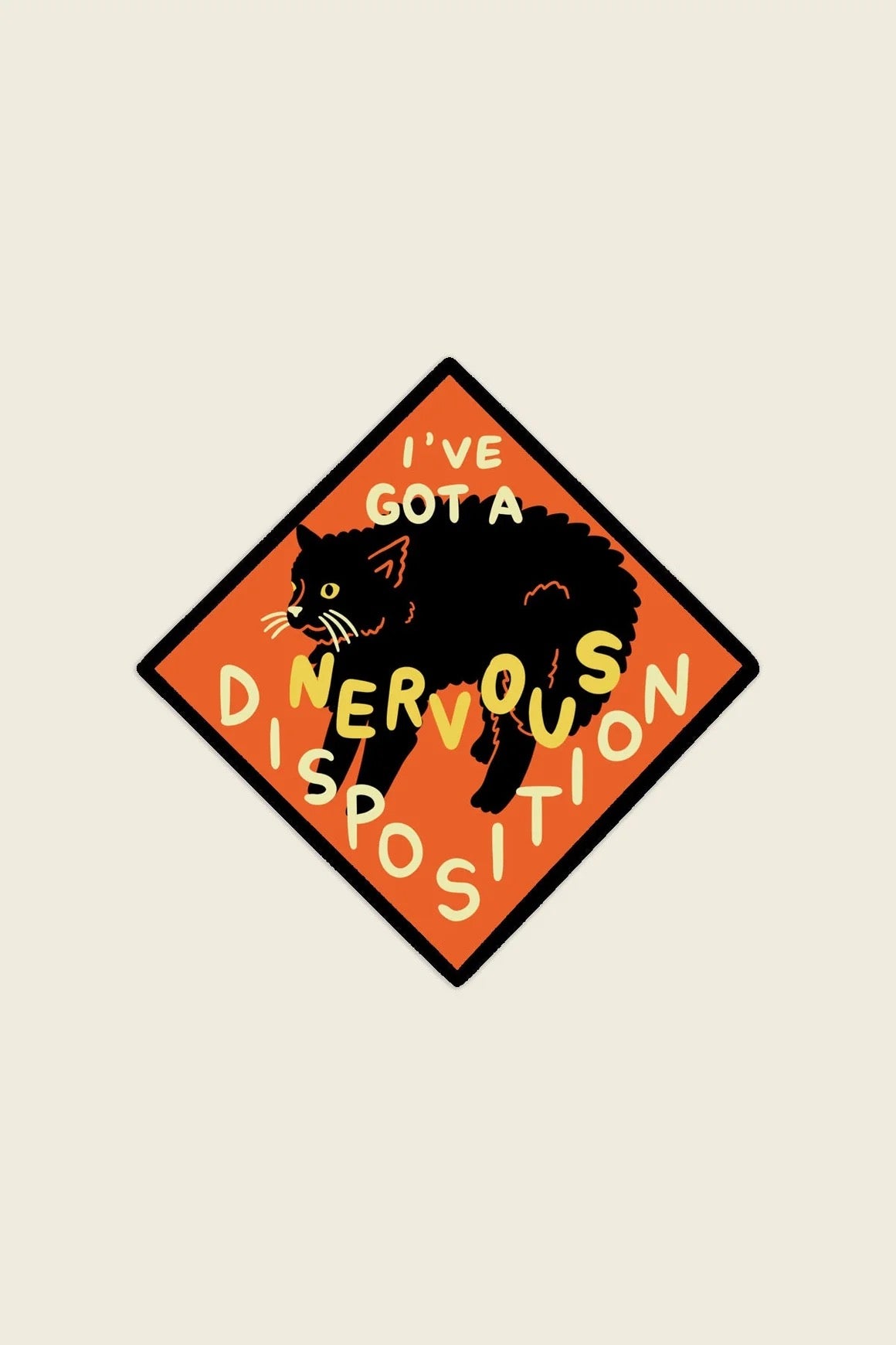 Nervous Disposition Sticker