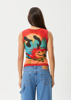 Apocalypso Recycled Sheer Tank - Multi
