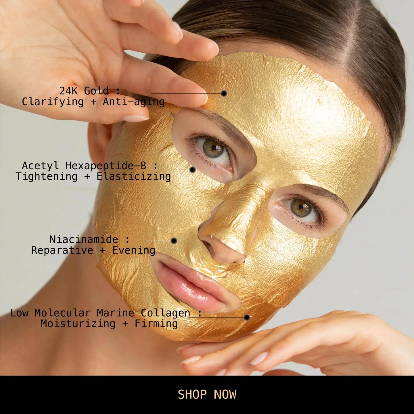 24K Gold Premium Face Mask – Purr Clothing Calgary