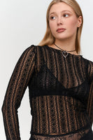 Black Lace Top