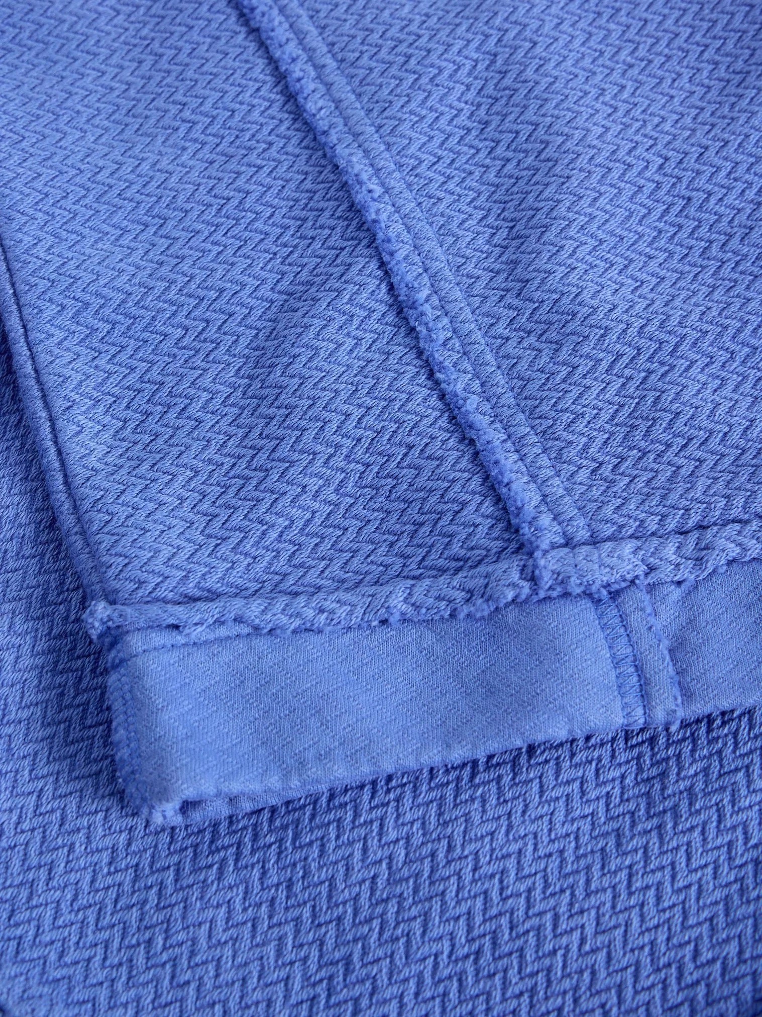 Herringbone Sweatshirt - Bright Blue