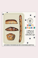 Googly Bread Vinyl Sticker