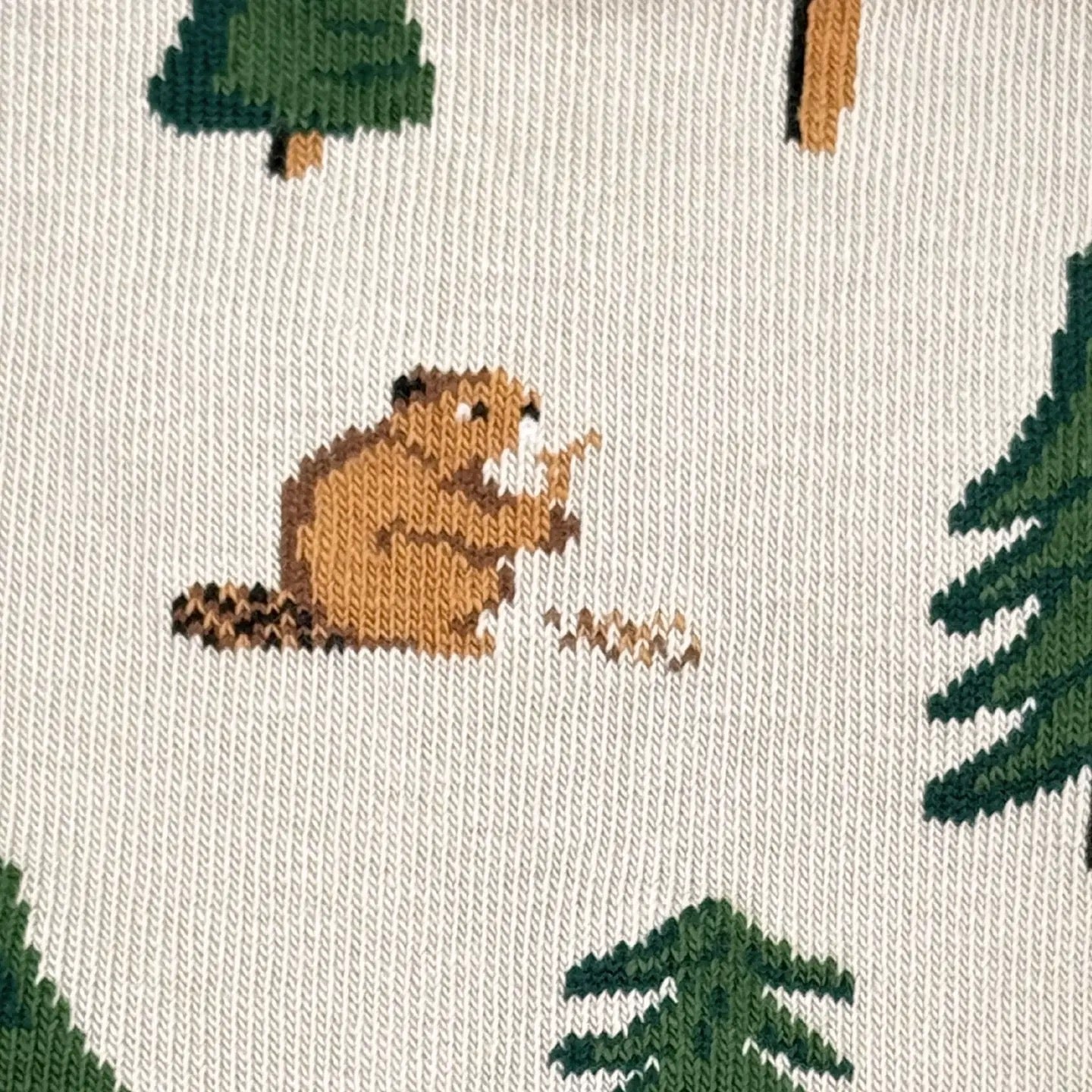Bear In Hat & Trees Mismatched Socks M