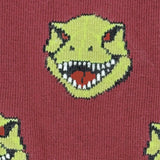 Dino Face & Side Mismatched Socks M
