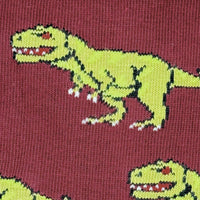 Dino Face & Side Mismatched Socks M