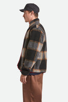 Buffalo Plaid Sherpa Full Zip - Black/Cream
