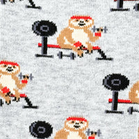 Sloth Working Out Mismatched Socks M