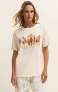 Howdy Horses Boyfriend Tee - Vanilla Ice