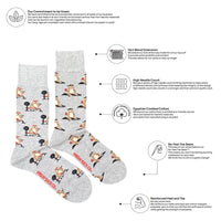 Sloth Working Out Mismatched Socks M