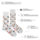 Sloth Working Out Mismatched Socks M