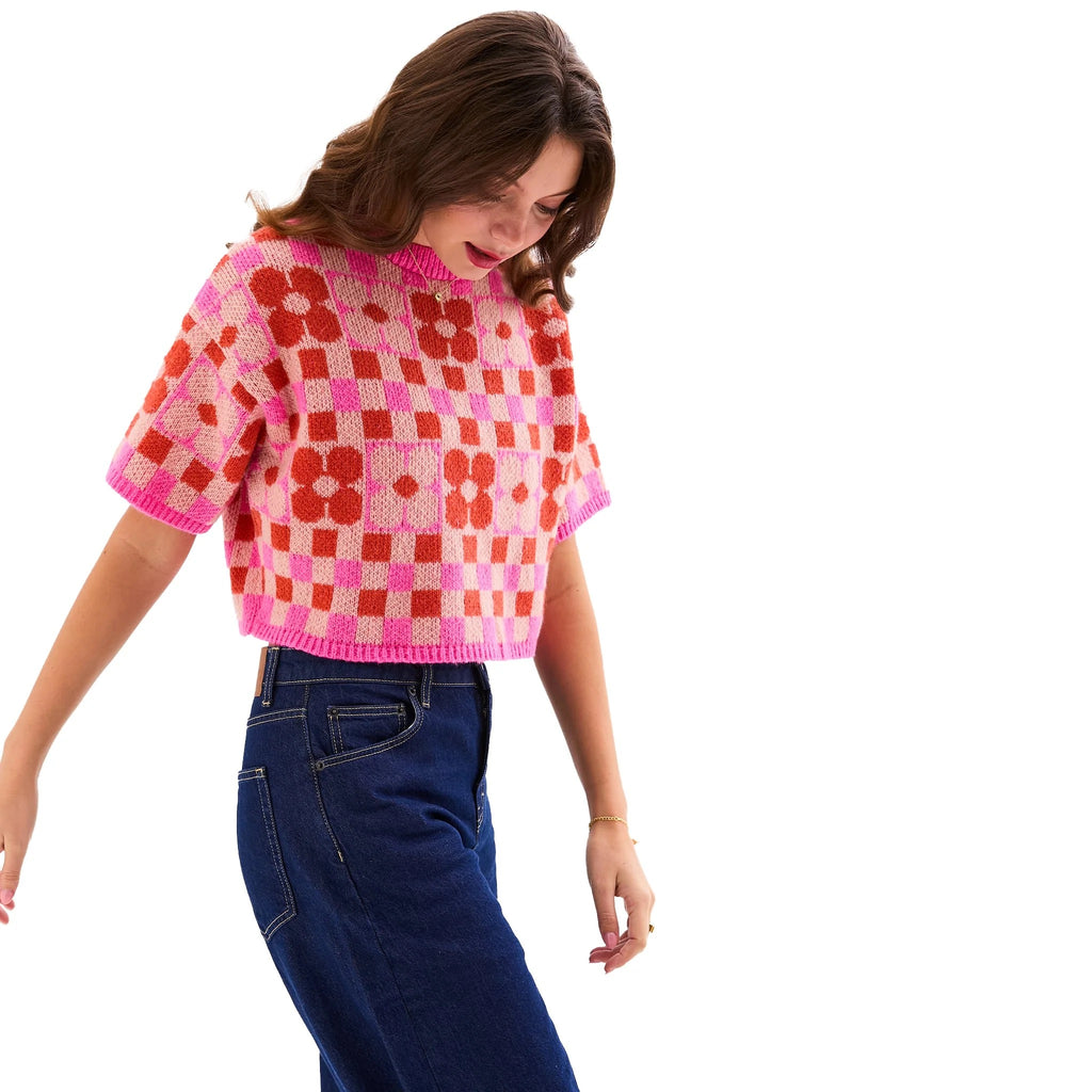 Janie Floral Jumper - Pink