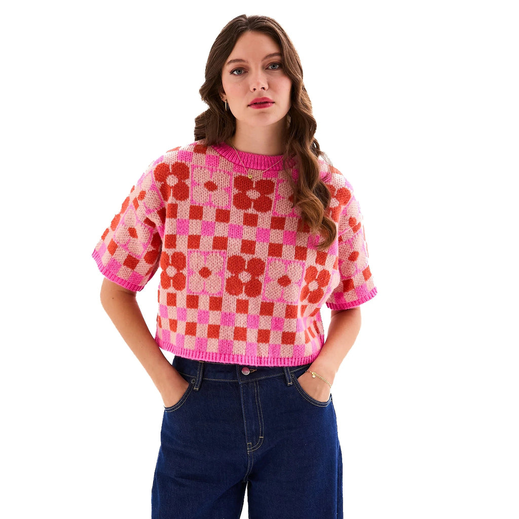 Janie Floral Jumper - Pink