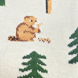 Bear In Hat & Trees Mismatched Socks