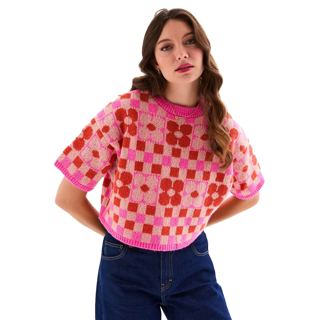 Janie Floral Jumper - Pink