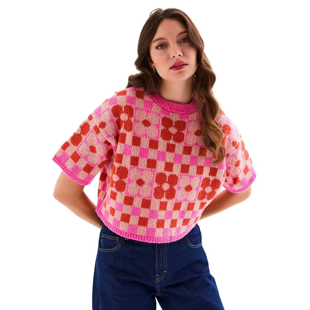 Janie Floral Jumper - Pink