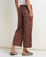 Taj Hemp Wide Leg Pant - Chestnut Floral