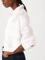 The Cropped Jacquard Shirt - White