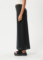 Lilo Hemp Maxi Skirt- Black