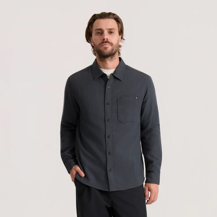 Crossroads Organic Cotton Flannel - Charcoal