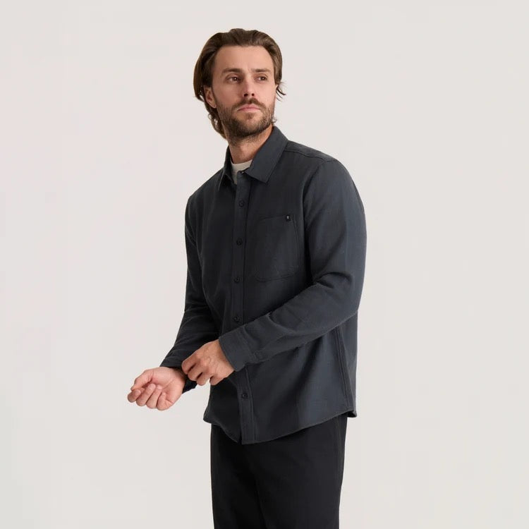 Crossroads Organic Cotton Flannel - Charcoal