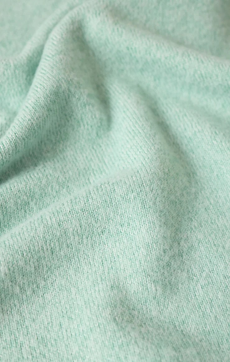 Zoe Brushed Jersey Tank Bra - Crystal Green