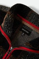 Buffalo Plaid Sherpa Full Zip - Black/Cream