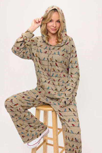 Colourful Chirpy Birds Hoodie