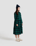 Lillooet Flannel Plaid Flared Shirt Dress