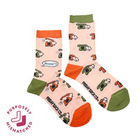 Vintage Phone Mismatched Socks