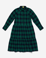 Lillooet Flannel Plaid Flared Shirt Dress