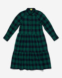 Lillooet Flannel Plaid Flared Shirt Dress