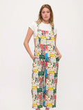 Retro Cat Faces Pop Art Overalls