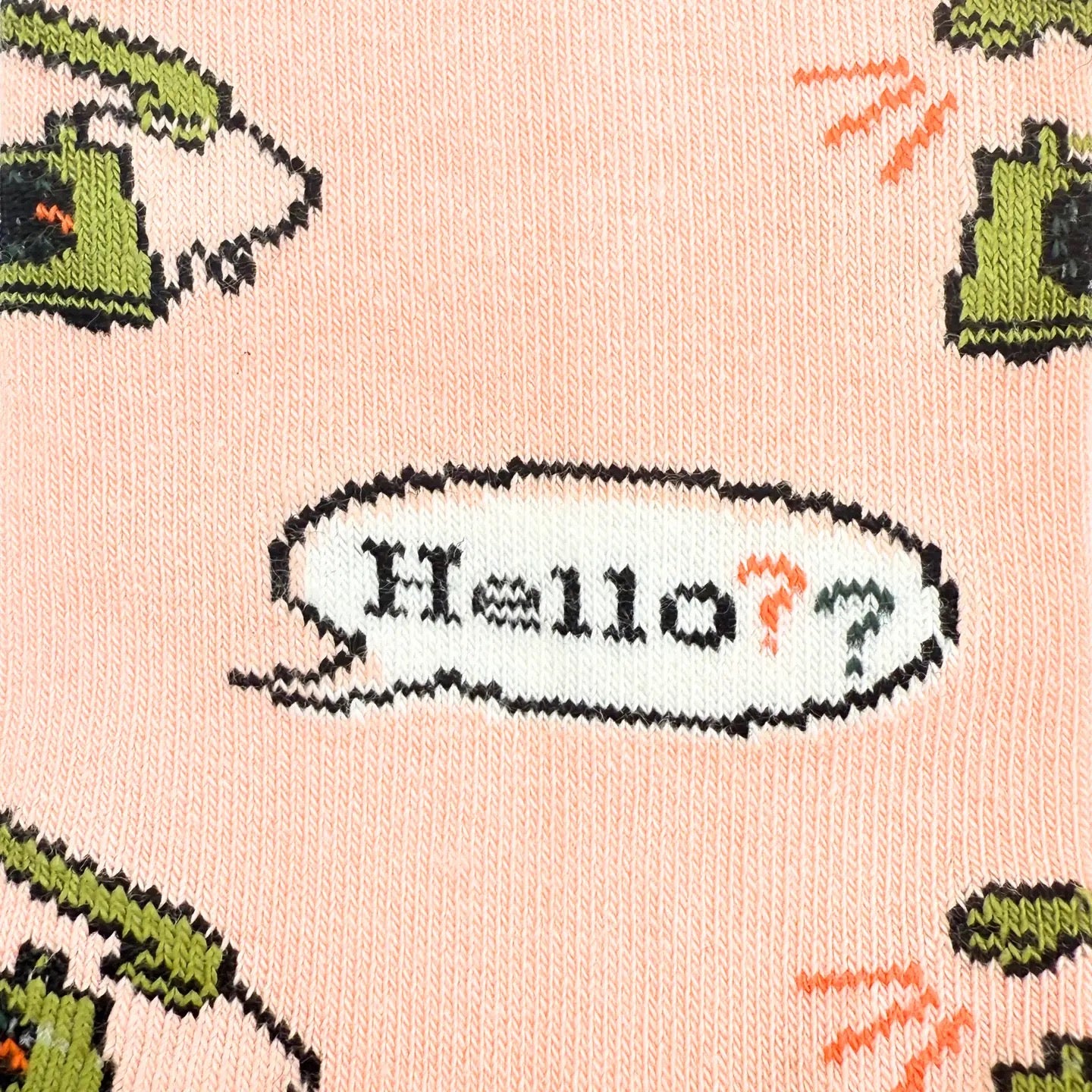 Vintage Phone Mismatched Socks