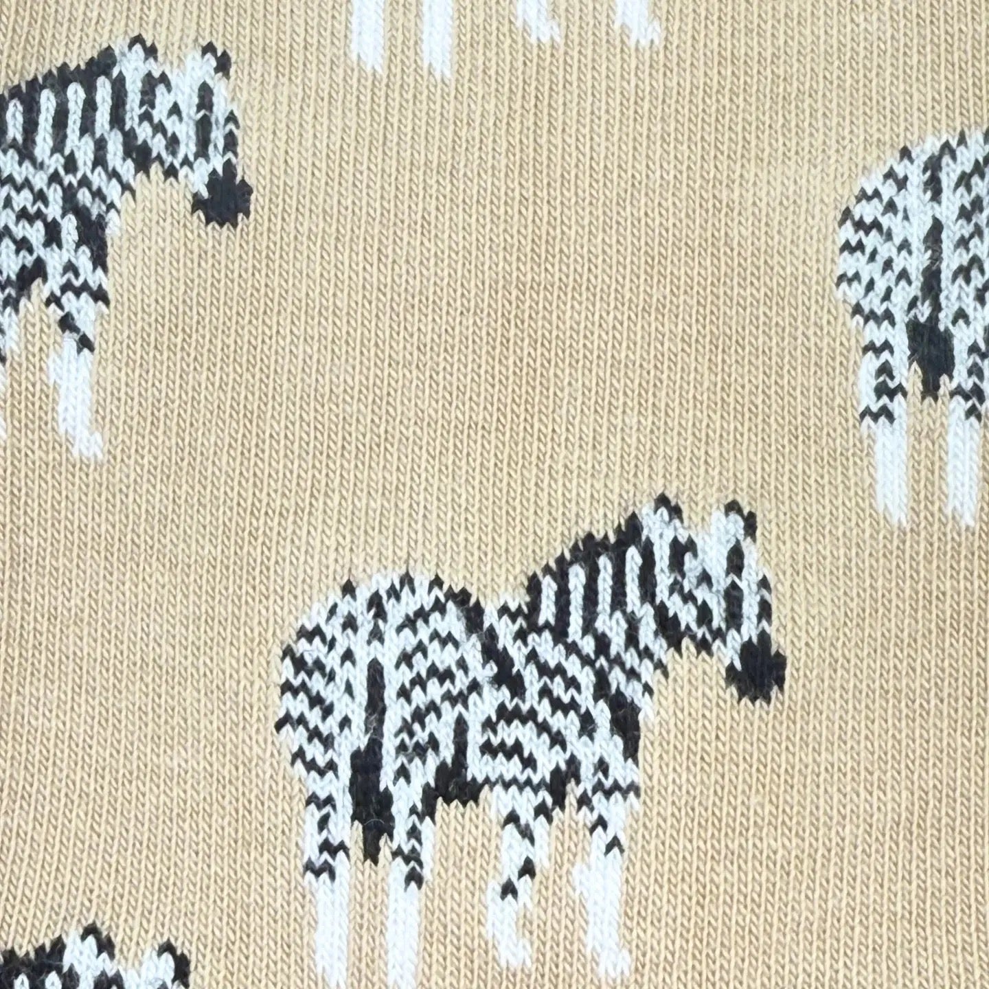 Zebra Print Mismatched Socks